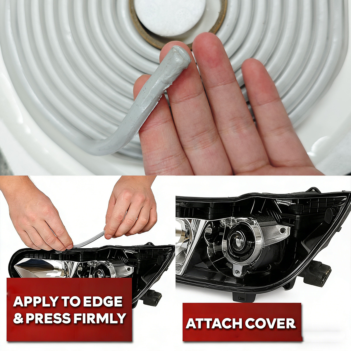 Glue Stick Pack - Waterproof Butyl Rubber Headlight Sealant Tape
