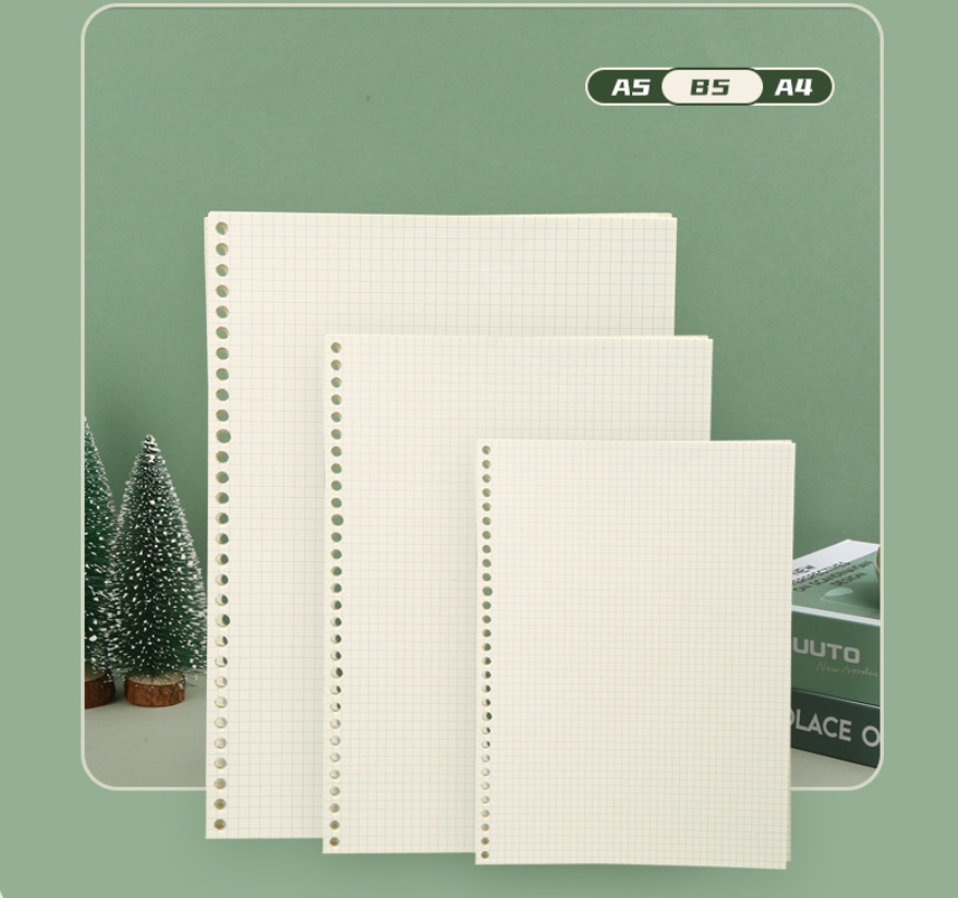 Notebook Dotted A5 - A5 B5 Line Grid 20Holes Loose-Leaf
