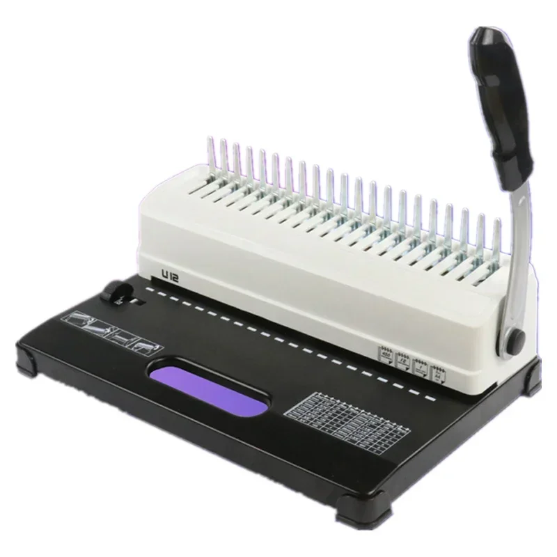 Binding Comb Plastic - U12 comb binding machine manual rubber