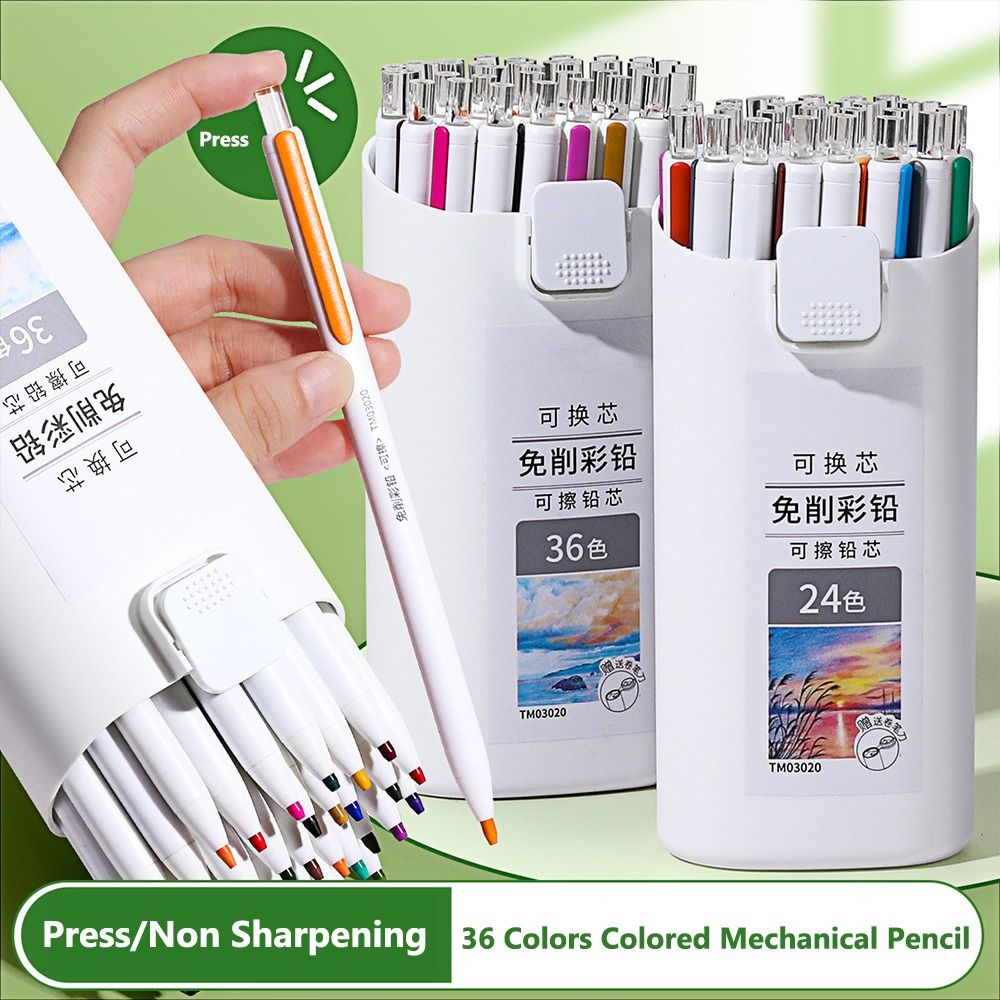 Mechanical Pencil Lead - Non Sharpening Colored Pencil Replaceable Refill