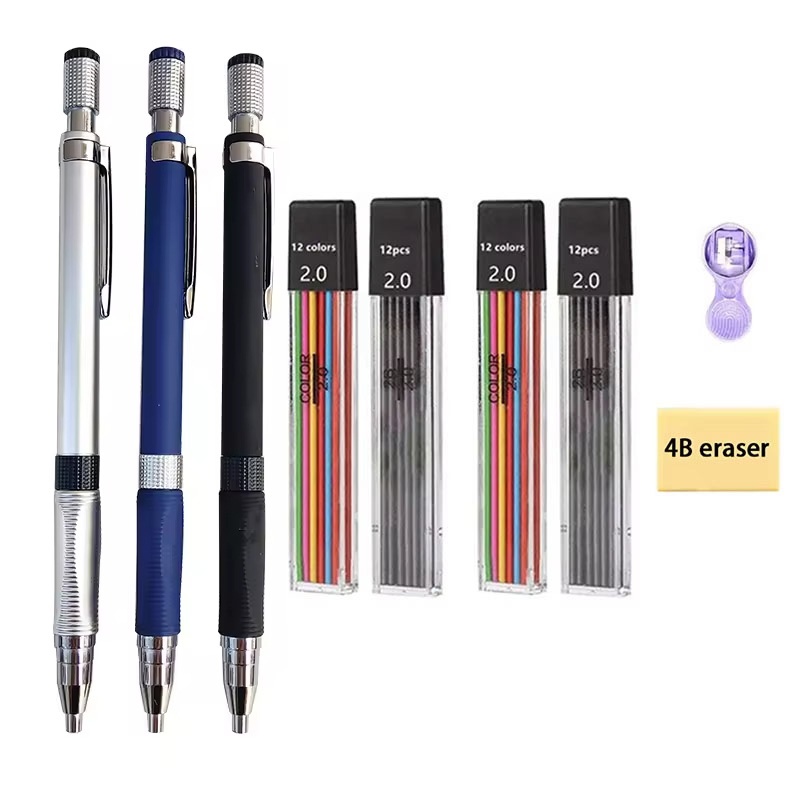 Mechanical Pencil Lead - 2.0mm Mechanical Pencil Set With 2B