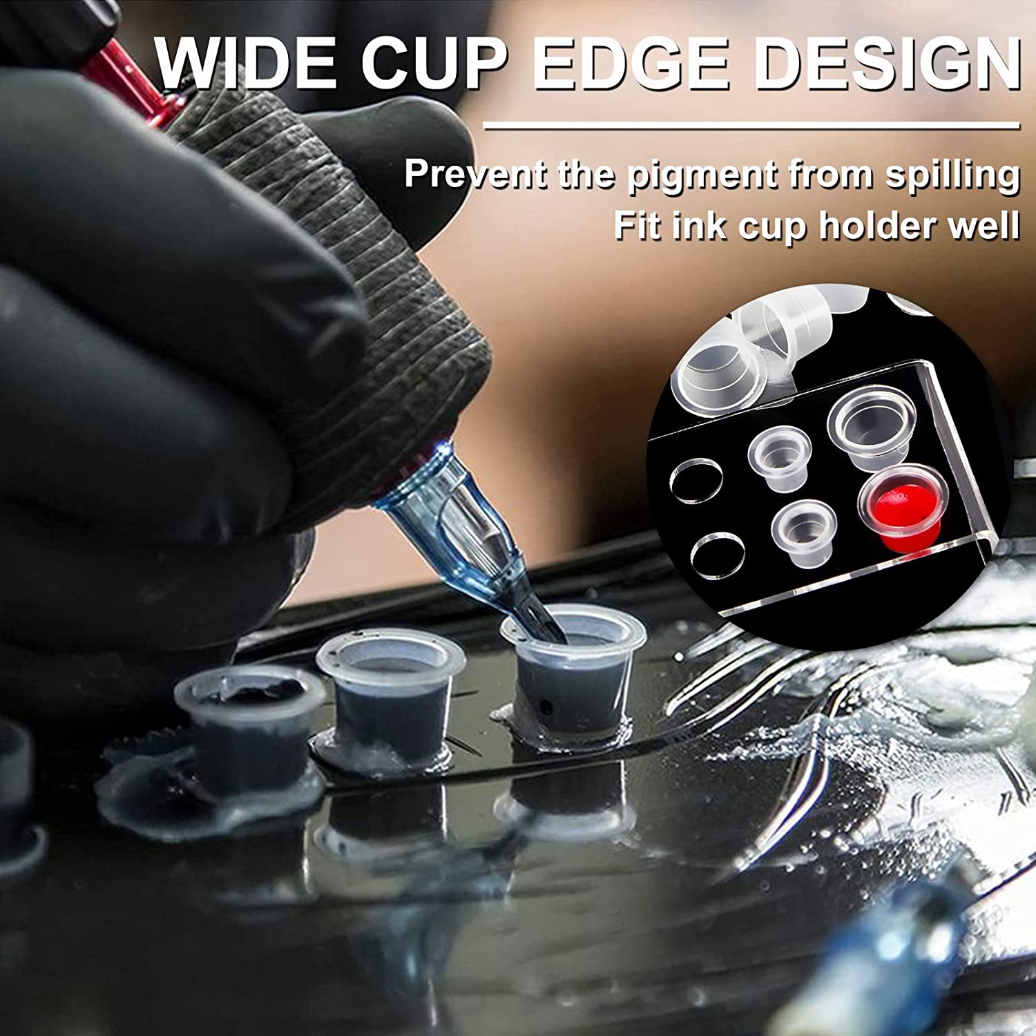 1000/500/100pcs Plastic Tattoo - огляд і ціна Calligraphy Ink Bottle