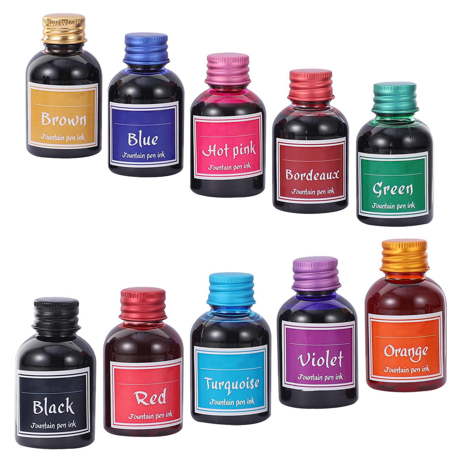 10 Bottles Smooth-Flow Fast-Dr - огляд і ціна Calligraphy Ink Bottle
