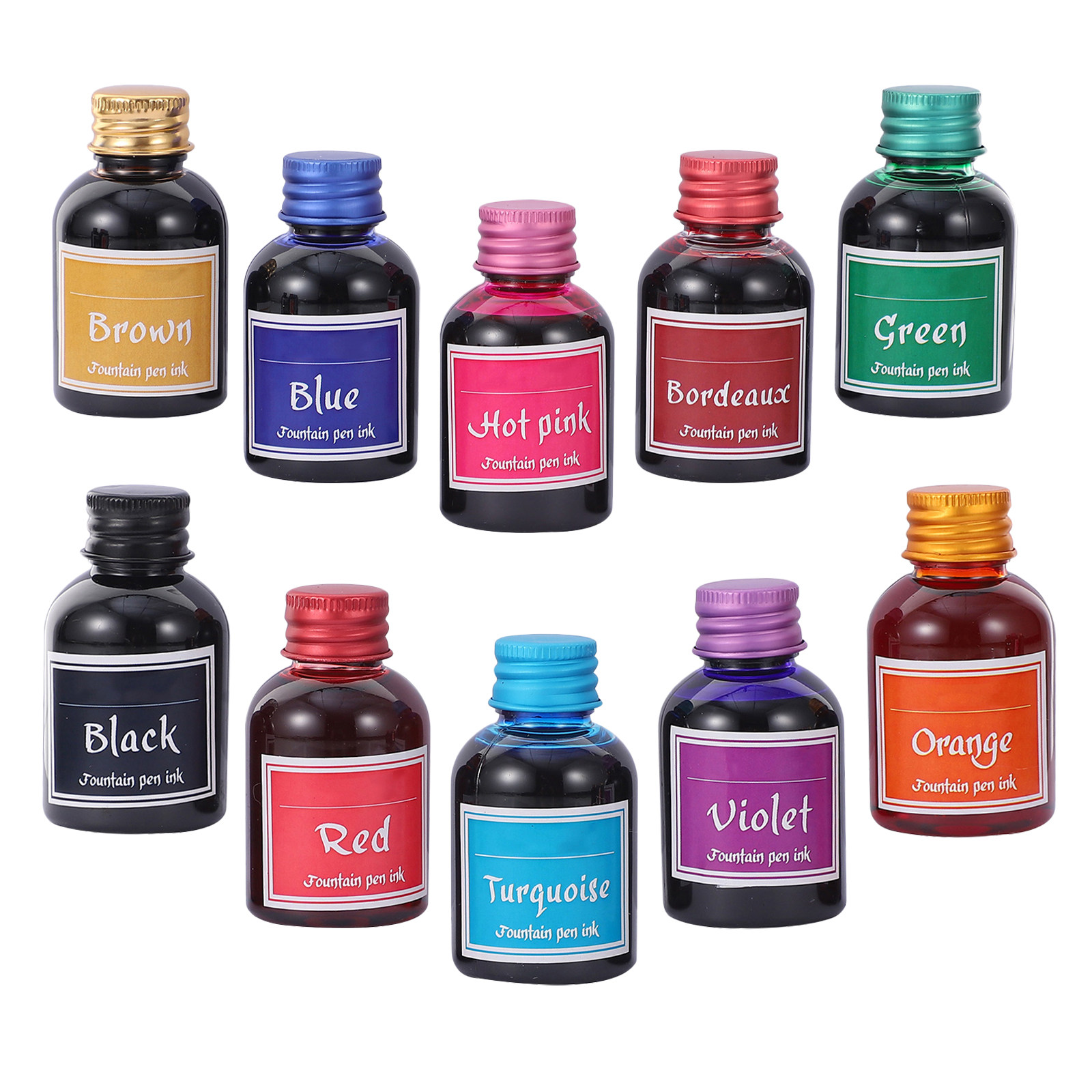 10 Bottles Smooth-Flow Fast-Dr - огляд і ціна Calligraphy Ink Bottle
