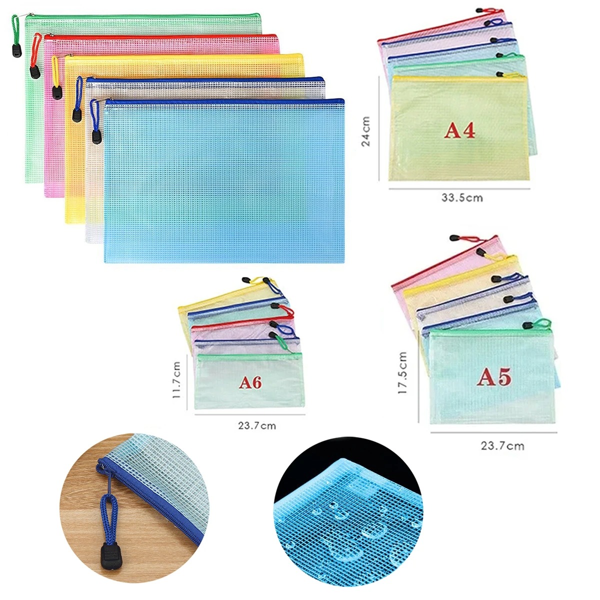 5-100PCS Stationery Storage Fo - огляд і ціна Portfolio Folder Zip