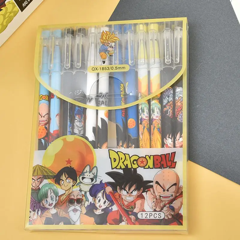 12PCS/Set Dragon Ball Gel Pen  - огляд і ціна Office Supply Office Stationery Items