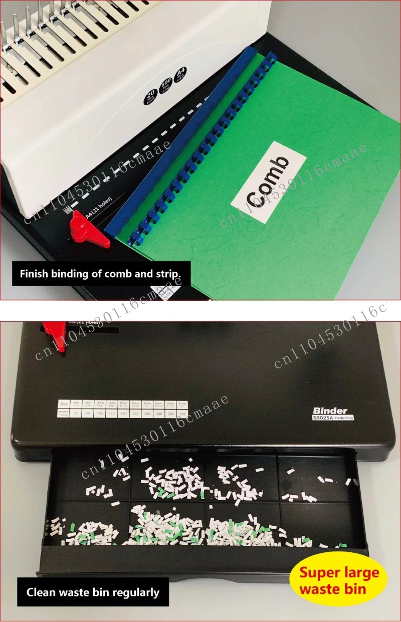 Portable Manual S9025A 21 Hole - огляд і ціна Binding Comb Plastic